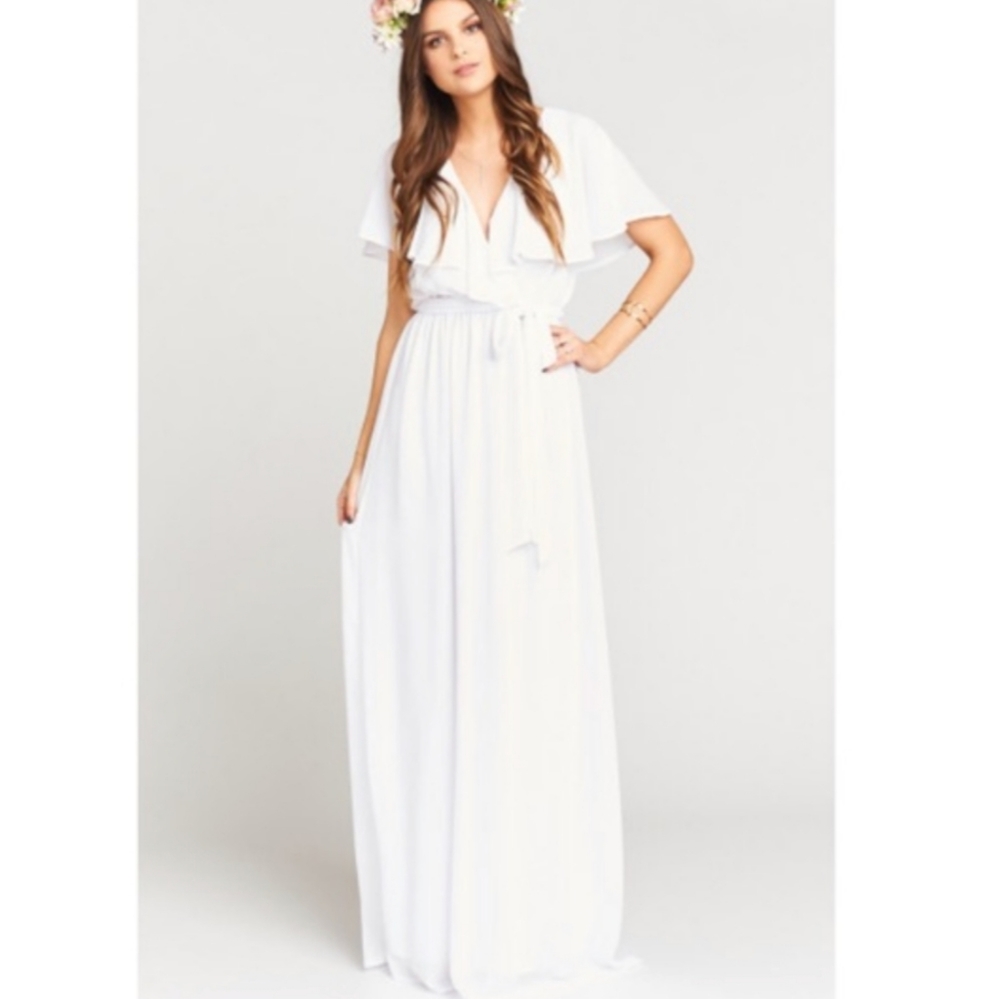 Show Me Your MuMu Audrey Maxi Dress white